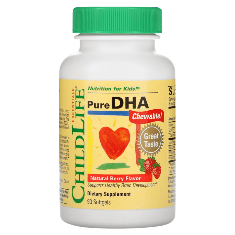 Pure DHA омега для детей [Child Life] 90 капсул