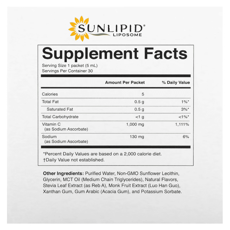 Витамин С липосомальный [Sunlipid] 30 пакетиков